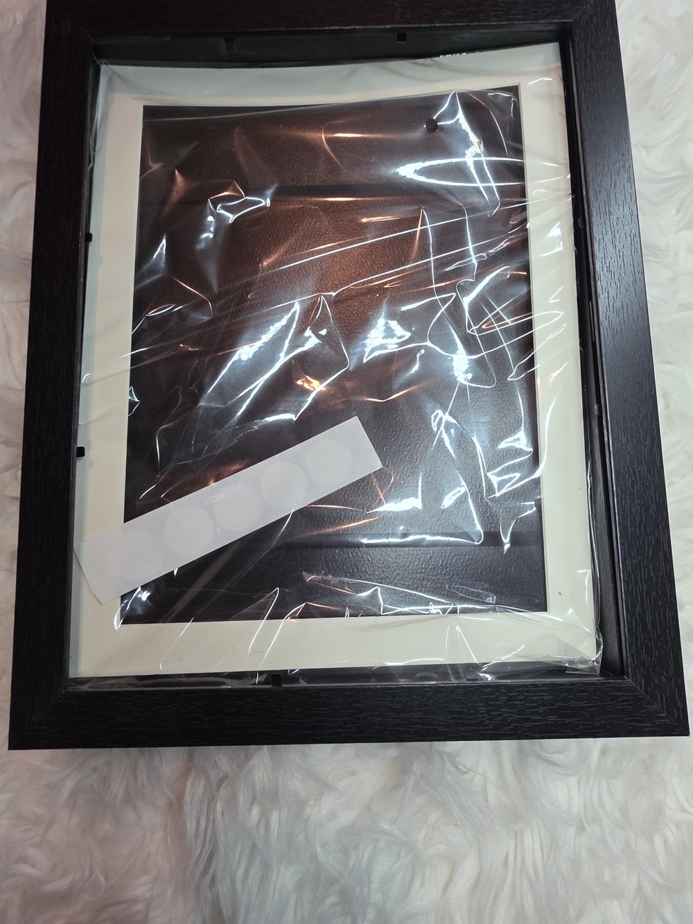 Classic Black Wood Photo Frame with White Mat - Home Accents - Picture 2 of 4